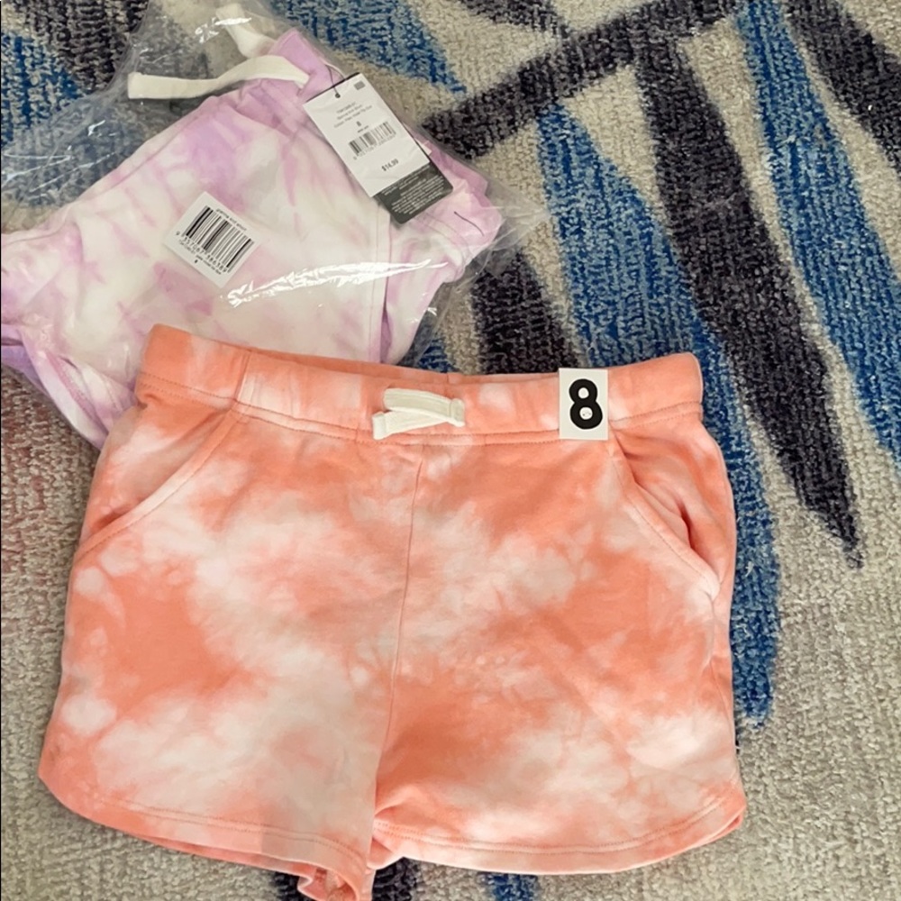 Girls tie dye shorts